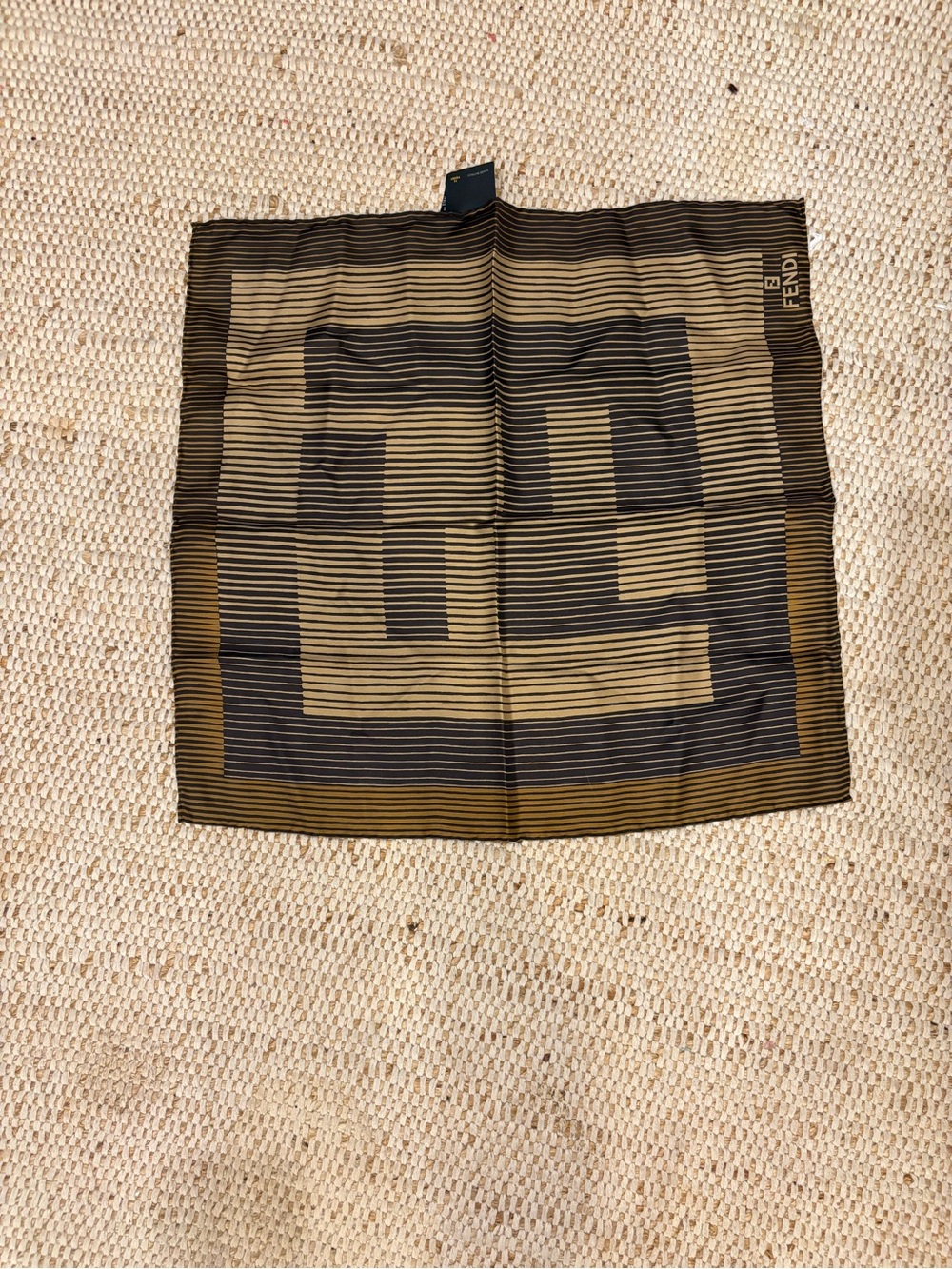 Fendi Zucca silk scarf